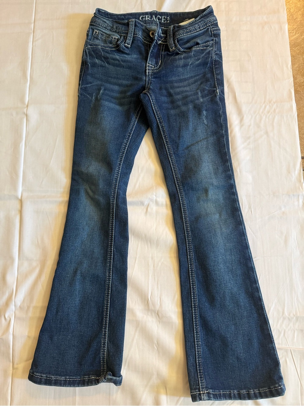 Grace Kids Dark Blue Flared Jeans